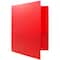 JAM Paper 3-Hole Heavy Duty Plastic Pocket Folder, 6ct.